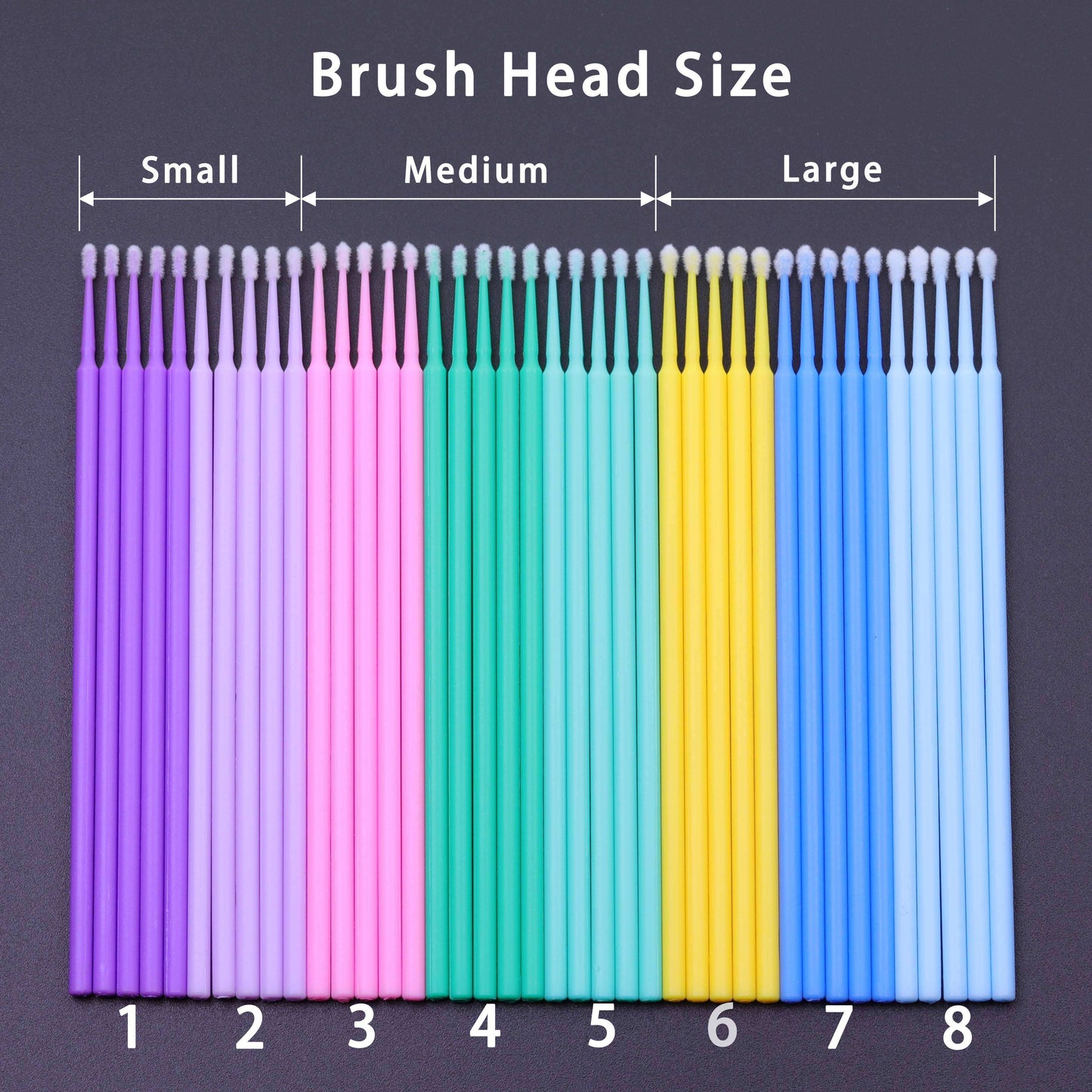 Disposable Micro Brush Purple